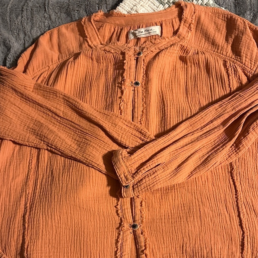 Free People Button-Up Blouse - Picture 2 of 4